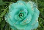 Green Rose Fabric Corsage Flower