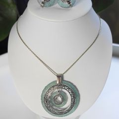 Vintage GRAS Women's Silver Necklaces and Earrings