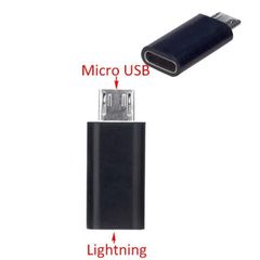 8 pin iPhone Female to Micro USB Male Charger Adapter for Galaxy S6 S7 EDGE