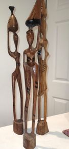 African handmade tribal art x3