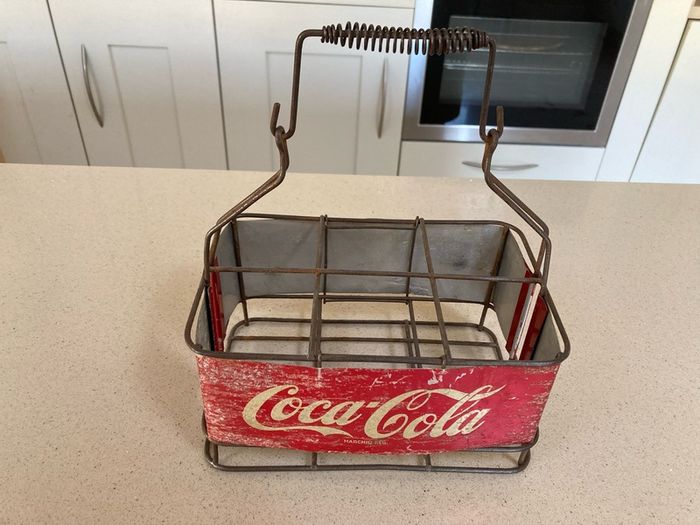 Coca Cola 6 bottle carrier holder 50's Italian RARE