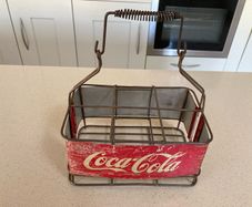 Coca Cola 6 bottle carrier holder 50's Italian RARE