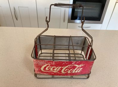 Coca Cola 6 bottle carrier holder 50's Italian RARE