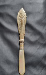 Victorian EPNS Gilded Fish Knife
