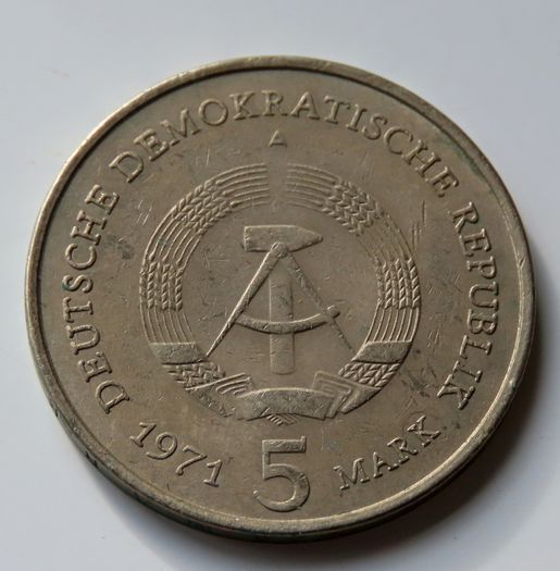 5 Mark 1971 East Germany DDR