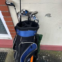 set of golf clubs