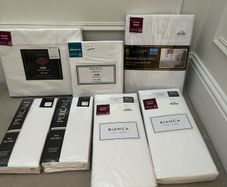 White bed linen set
