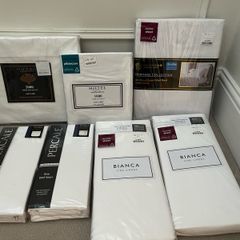 White bed linen set