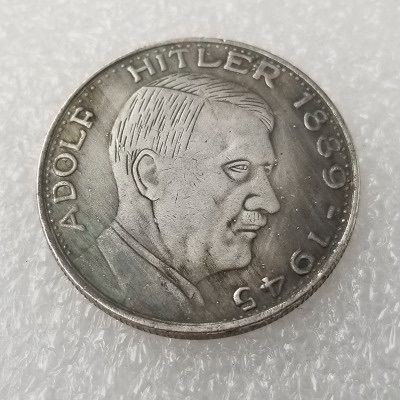 Ww2 Mark German Coin  Hitler Luftwaffe Swastika Nazi Warplane  Reichsmark