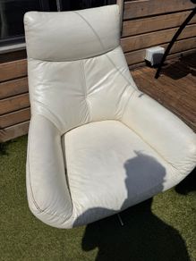 Swivel leather chair