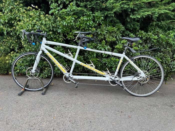 Cannondale USA Aluminium White Tandem Road Bike