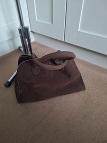 Brown Faux Suede Tote