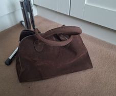 Brown Faux Suede Tote