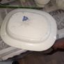 Victorian Very Large Antique Blue and White Food Serving Platter Image 3