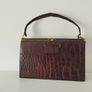 real crocodile leather vintage bag Image 10