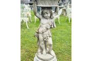 Bird Bath Large Hands Up Cherub GL BB049