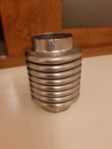 38mm stainless flex bellow
