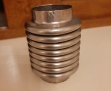 38mm stainless flex bellow
