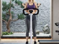 main image for ad Fitness Stepper Step Machine with Resistance Bands &amp; LCD Monitor