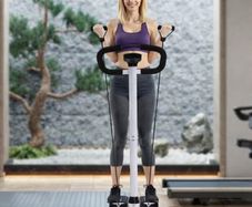 Fitness Stepper Step Machine with Resistance Bands & LCD Monitor