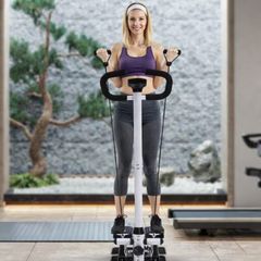 Fitness Stepper Step Machine with Resistance Bands & LCD Monitor