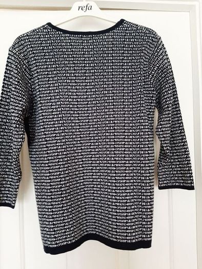 Navy and White Ladies Jumper Brand New