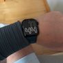 Apple Watch Series 9 GPS, 45mm Midnight Aluminium Case with Storm Blue Sport Band - S/M Image 2