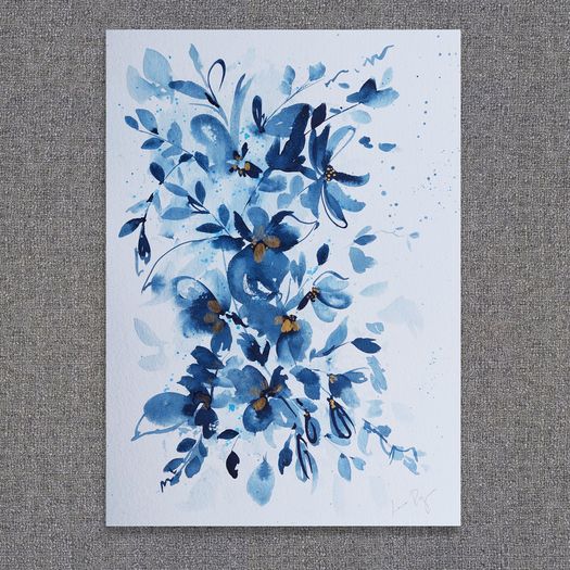 Original Watercolour Floral Painting
