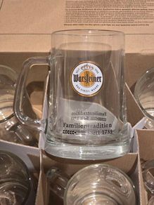 Warsteiner 50cl glasses