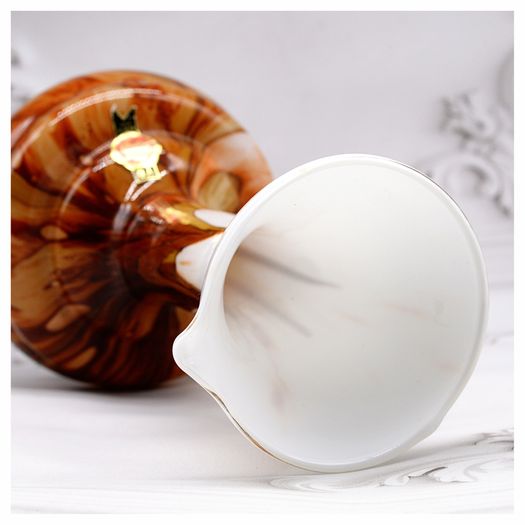 Italian Opaline Florence Glass Vase by Vetreria Barbieri, 1970s