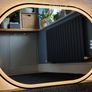 LED Bathroom Mirror Oval 60x90cm Bluetooth Speakers Antiifog Demister Image 5