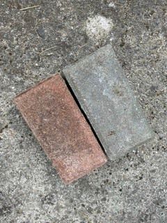 Pink & Grey Patio Paving Blocks