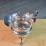 Antique silver cream jug with scalloped rim Image 6