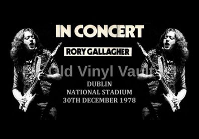 Rory Gallagher concert poster Dublin National Stadium 1978 New A3 size repro
