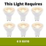 LED Nickel 6 Light 3-arm Spotlight Image 4