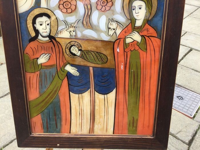 Art - Vintage Oil on Glass.