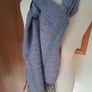 Lisabeth Mulcahy Grey/Lilac Alpacha Undulating Scarf Image 4