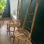 Vintage Italian high backed Chairs and Table Image 4