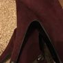 Stunning burgundy boots with gold stud effect Size 8 Image 4