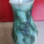 Vintage Malahide Pottery hand painted vase. Image 2