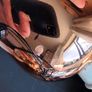 2 small coppery gold table lamp bases Image 7