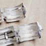 Sterling Silver 925 Ribbed Huggie Hoop Earrings - Thai 925 - 8.94g Image 4