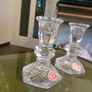 2x Kilkenny chrystal candlesticks Image 2