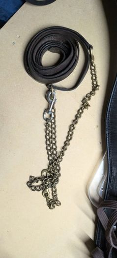 equestrian leads with chains