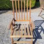 Teak garden extending table and 6 reclining chairs Image 4