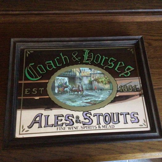 Small Vintage Bar picture Mirror