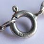 Vintage 925 Sterling Silver Pendant with Blue Stone on chain Image 9