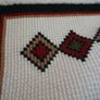 Scandinavian Handmade Thick Wool Rug with geometric pattern 48" X 31" Image 6