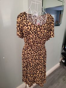 bnwt leopard print dress