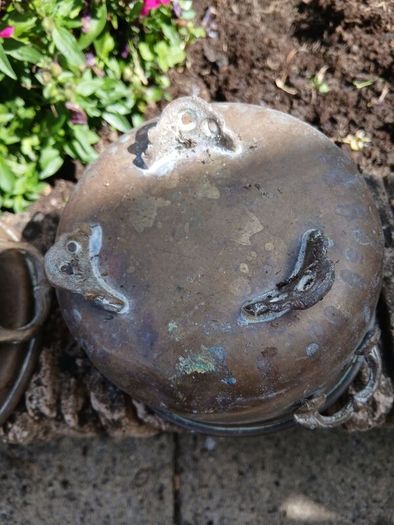 Antique Brass Pots